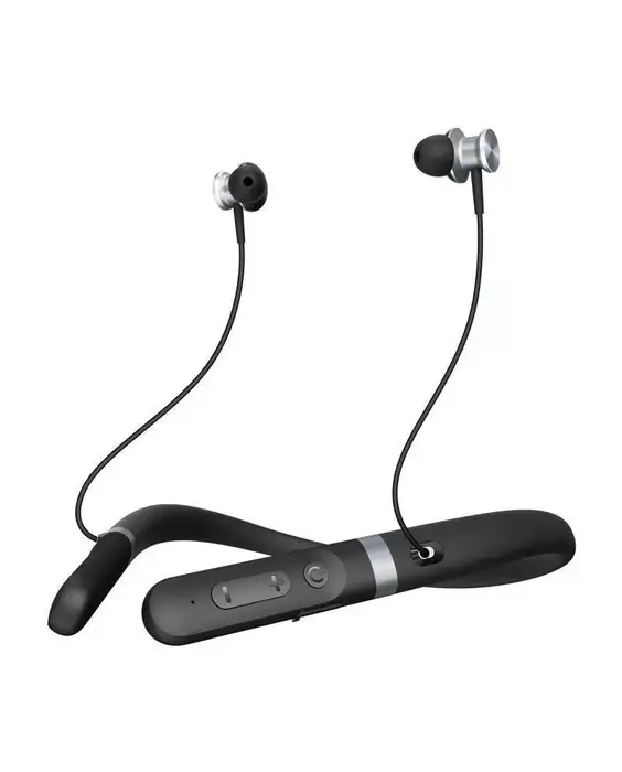 A pair of headphones with an ear bud attached.