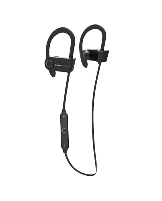 A pair of Universal Wireless in-Ear Headphones with Mic & Sounds Remote on a white background.