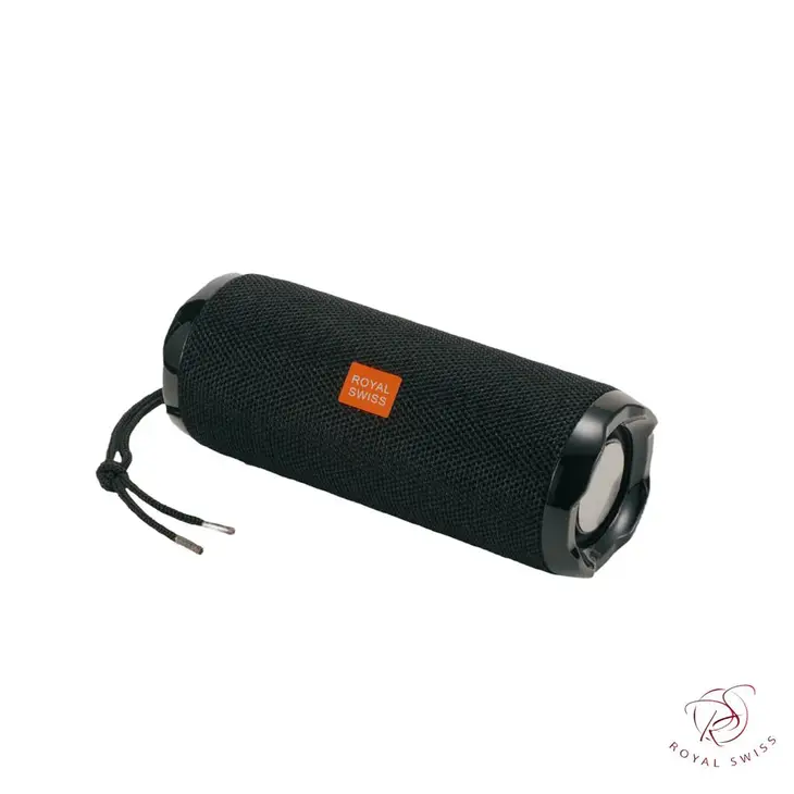 A black and orange Waterproof Bluetooth Speaker - Model: Tg191 on a white background.